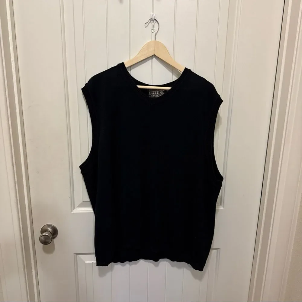 Vintage Cortina Italia Sleeveless Sweater Men’s Size XL